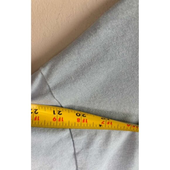 Playboy Mens Long Sleeve Shirt Crewneck Big Bunny Logo Cotton Light Blue Size L - Picture 4 of 6